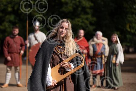 39548789-Visitors were entertained by the Thegns of Mercia at