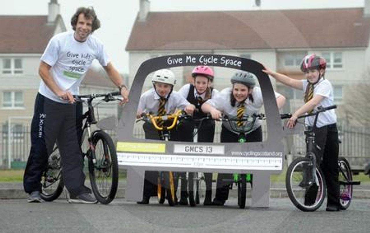 24288340 Mark Beaumont Asks Scotland s Drivers to Give Kids Cycle