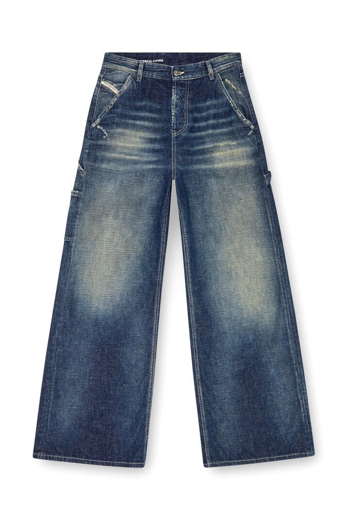 Diesel - Jeans relaxed 1996 d-sire 09j91 blu scuro - TIMES S.A.S.