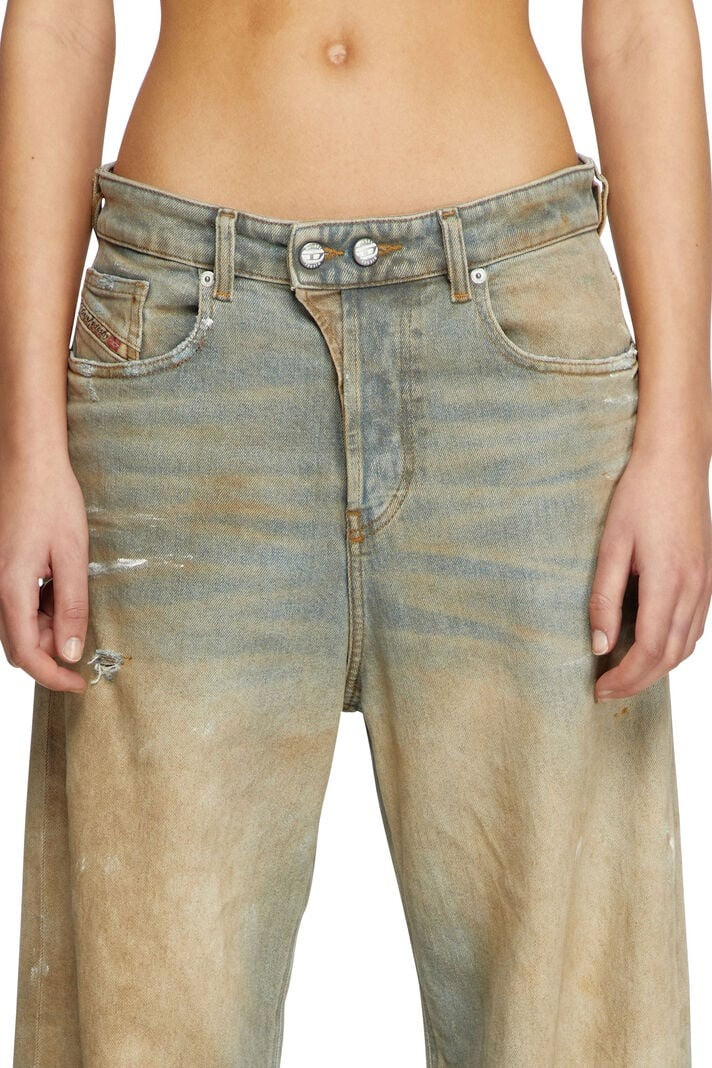 パンツ diesel Relaxed Jeans 1996 D-Rise 007z4 Diesel -Jeans relaxed 1996 D-Sire 007z4 effetto macchiato con