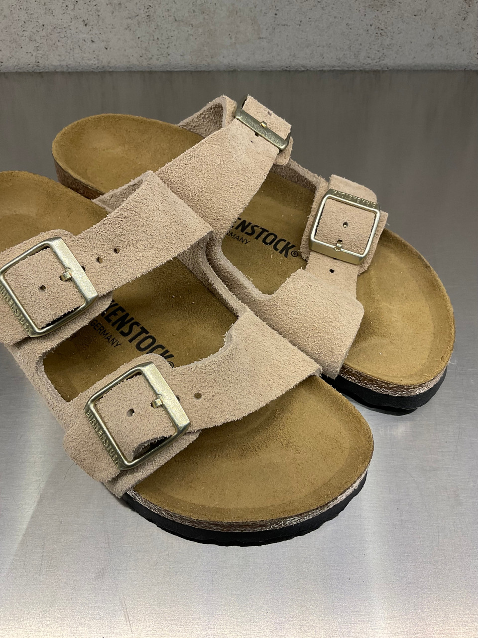 Birkenstock Arizona donna in pelle scamosciata sand TIMES