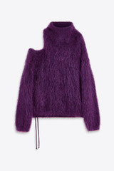 Semicouture - Maglia Karine in mohair color viola