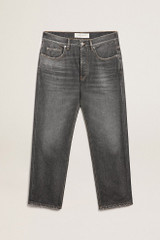 Golden Goose - Jeans neri da uomo dall'effetto stonewashed