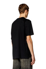 Diesel - T-shirt con stampa Diesel Studio T-Must-Slits-N2 nera