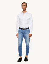 Dondup - Jeans Brighton carrot in denim fisso medio chiaro vintage pulito