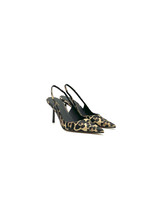 Le Silla - Slingback raso Bella savana stampa leopardata