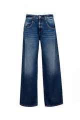 Icon Denim - Jeans Bea wide leg vita bassa lavaggio blu medio scuro