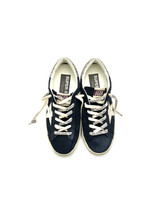 Golden Goose - Super-Star donna in suede blu con stella bianca