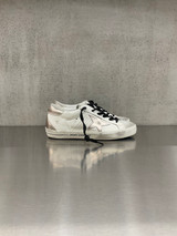 Golden Goose - Super-Star donna con stella e talloncino in pelle laminata quarzo