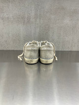 Golden Goose - Super-Star donna in suede sabbia e dettagli glitterati argento