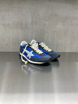 Golden Goose - Marathon uomo con tomaia in suede e nylon bluette e stella bianca