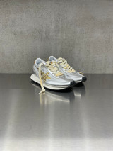 Golden Goose - Marathon donna con tomaia in nylon argento e stella oro
