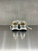 Golden Goose - Marathon donna con tomaia in nylon argento e stella oro