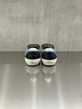 Golden Goose - VCE Penstar donna in pelle laminata argento con talloncino nero