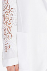 Max Mara Studio - Giacca Angizia over in tela di lino bianco