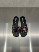 Bibi Lou - Ciabattina Holly Flat in pelle nera con borchie