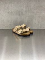 Birkenstock - Arizona donna Big Buckle Pelle Nubuck - Sandcastle