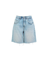Icon Denim - Short Lea in jeans lavaggio chiaro