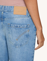 Dondup - Jeans Koons loose in denim fisso medio chiaro pulito