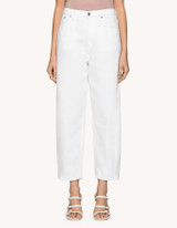 Dondup - Jeans Bessie loose in bull fisso bianco
