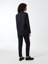 RRD - Blazer donna Marina Boyfriend in techno denim blu black