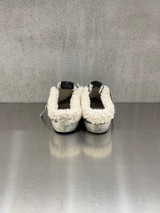 Golden Goose - Super-Star sabot donna con glitter oro e nero e fodera in shearling