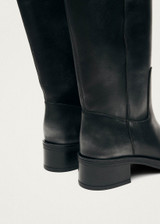 Alohas - Stivali Sajan in pelle vintage nera