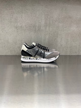 Premiata - Sneakers Conny in pelle e tessuto tecnico antracite