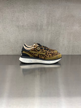 Premiata - Sneakers Lauryn in cavallino maculato  e dettagli in pelle verde militare