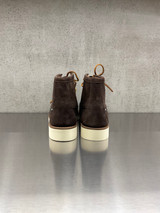 Sebago - Polacco Tala Mid stringato da uomo in pelle scamosciata dk brown
