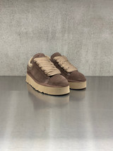 Panchic - Scarpa allacciata da donna in camoscio marrone