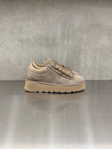 Panchic - Scarpa allacciata da donna in camoscio grigio
