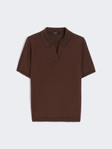 Max Mara Weekend - Polo Roncolo in seta e cotone cioccolato