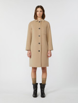 Max Mara Weekend - Cappotto Zenone monopetto in lana beige chiaro
