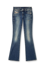Diesel - Jeans Bootcut fit D-Ebby con vita bassa sagomata e gamba slim lavaggio blu scuro