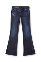 Diesel - Jeans D-Hush Bootcut fit con vita bassa e gamba slim lavaggio rinse pulito blu scuro