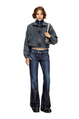 Diesel - Jeans D-Hush Bootcut fit con vita bassa e gamba slim lavaggio rinse pulito blu scuro