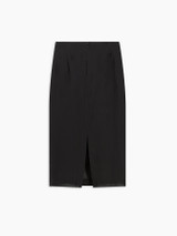 8PM - Gonna Lilian midi in organza nera