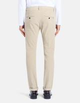 Dondup - Pantaloni Gaubert slim in velluto a coste beige