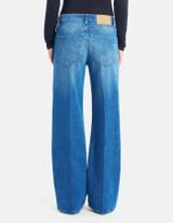 Dondup - Jeans Jacklyn wide leg in denim lavaggio medio blu