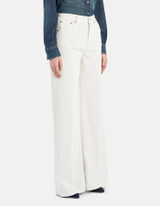 Dondup - Jeans Amber wide leg in bull stretch burro