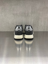 Premiata - Sneakers Nous in pelle verde bosco e tessuto tecnico nero