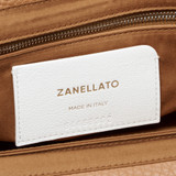 Zanellato - Borsa Dotta small in pelle martellata brown amaretto