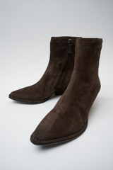 Roberto Del Carlo - Stivaletto texano 10807 in pelle scamosciata testa di moro