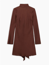 8PM - Abito Isadora in satin cioccolato