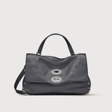 Zanellato - Borsa Postina® small in pelle martellata Dark Navy