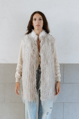 Bully - Gilet in eco pelliccia a pelo lungo animalier