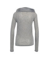 8PM - Maglia Ophelia con scollo a cascata in misto cashmere grigia