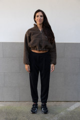 8PM - Pantalone Silvia in velluto nero