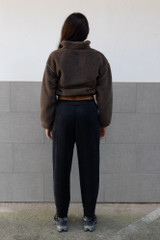 8PM - Pantalone Silvia in velluto nero